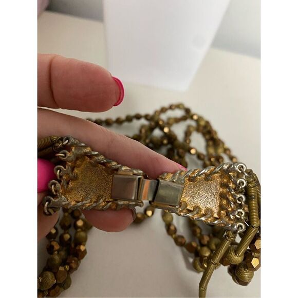 VINTAGE SILPADA style 925 SILVER NECKLACE COPPER SEED MULTI-STRAND CLASSIC - Picture 12 of 12